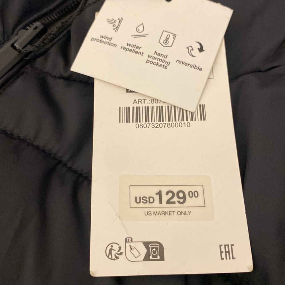 🆕 2024 ZARA REVERSIBLE ANORAK LONG PUFFER DOWN COAT - Picture 5 of 6